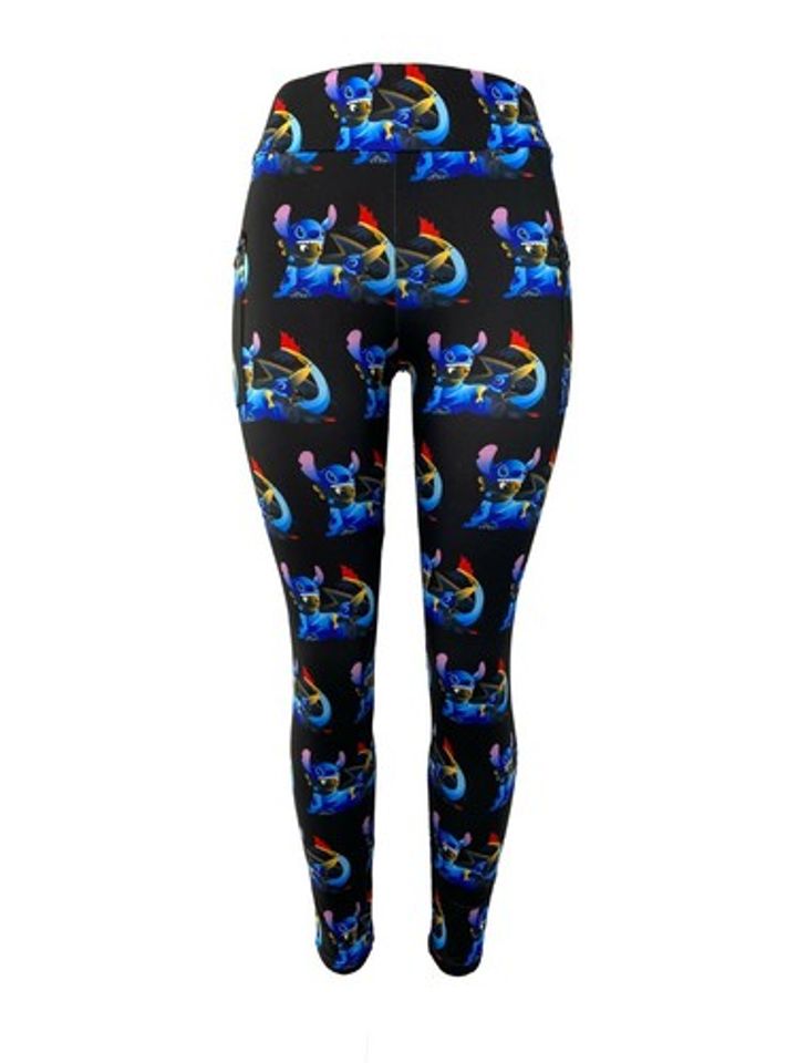Stitch & Toothless Mashup LEGGINGS