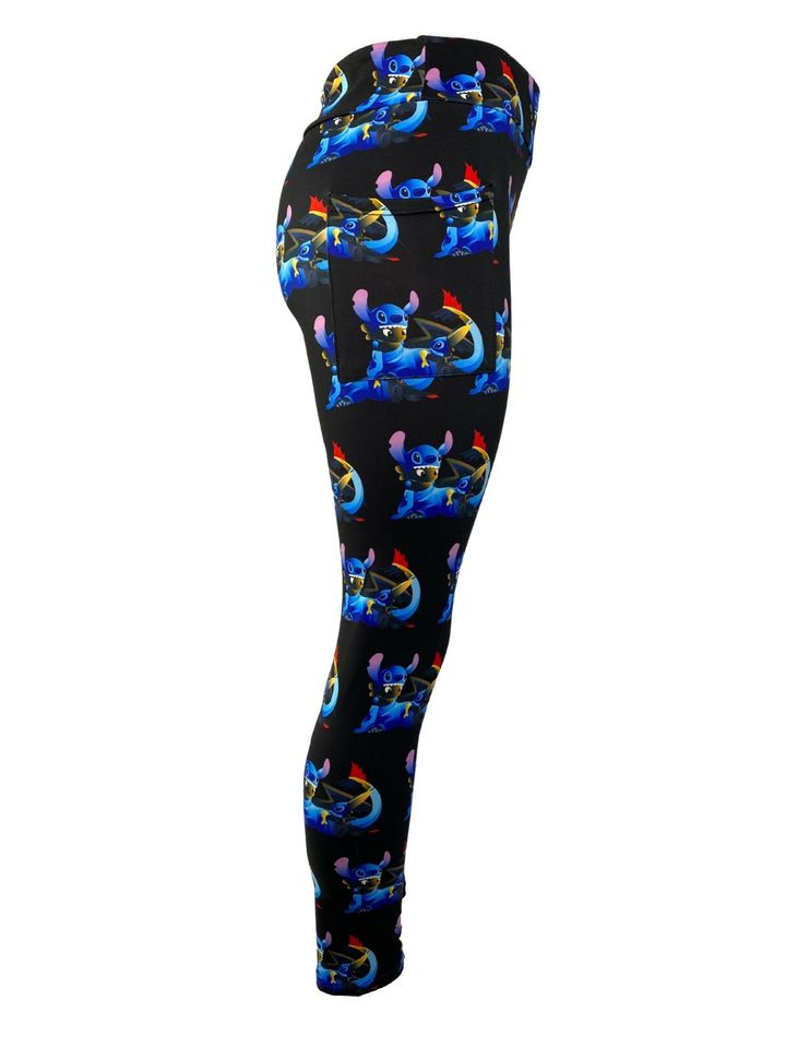 Stitch & Toothless Mashup LEGGINGS