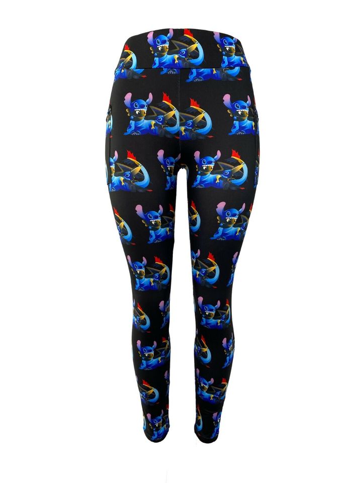 Stitch & Toothless Mashup LEGGINGS