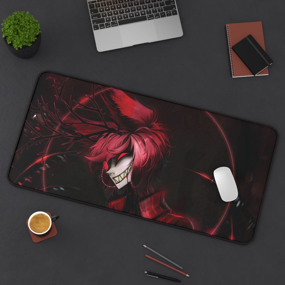 Alastor Hazbin Hotel Desk Mat, Hazbin Hotel Decor