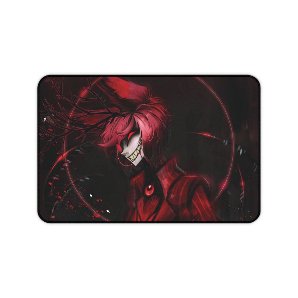Alastor Hazbin Hotel Desk Mat, Hazbin Hotel Decor