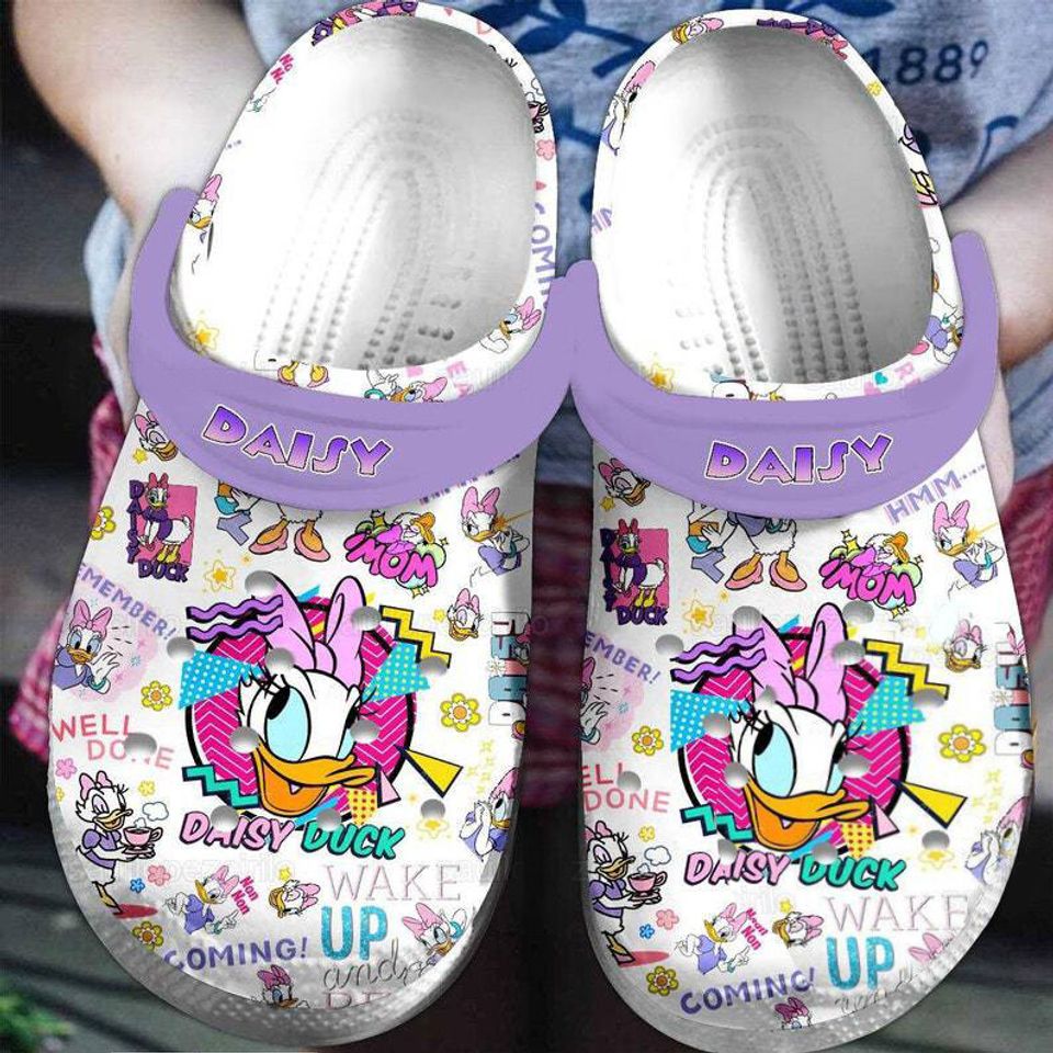 Coming And Wake Up Glancing Daisy Duck Mother's Day Unisex Classic Clogs