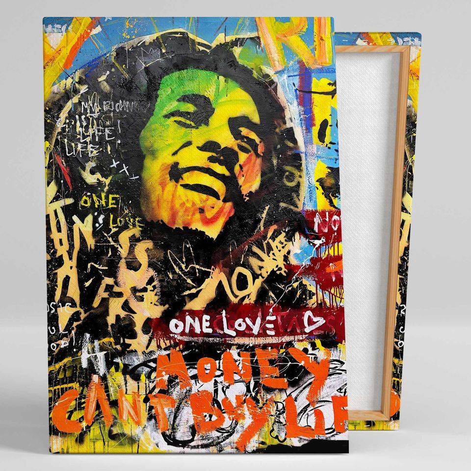 Bob Marley Wall Art, Musician Wall Decor