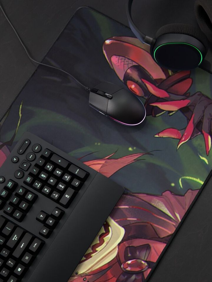 Alastor Hazbin Hotel Desk Mat, Hazbin Hotel Decor