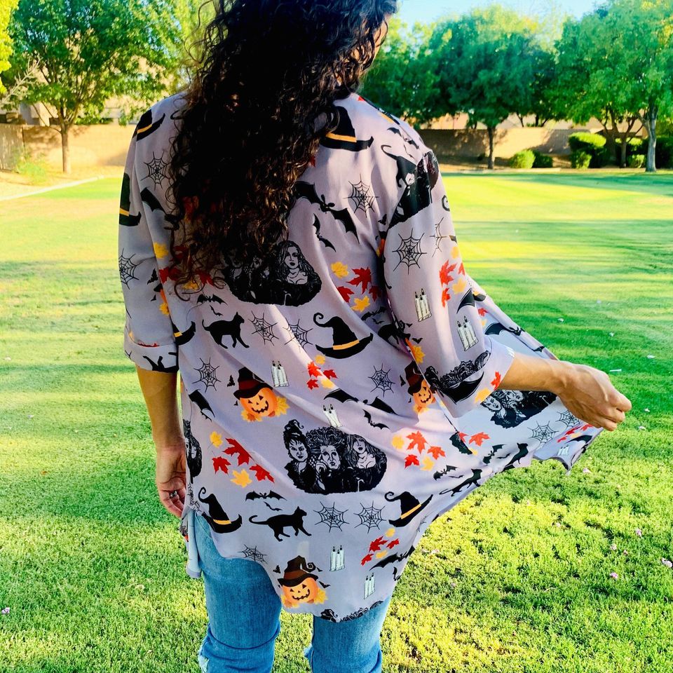 Hocus Pocus Chiffon Kimono | Hocus Pocus Kimono | Disney Halloween Kimono