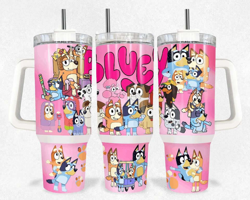 BlueyDad 40 oz tumbler