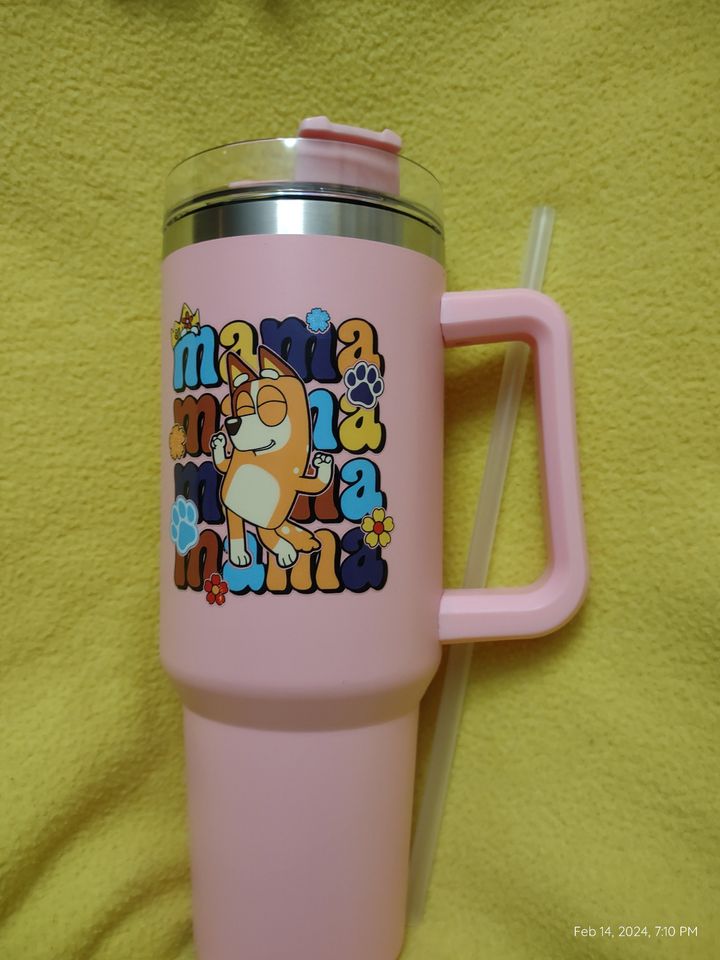 BlueyDad mama chilli heeler tumbler