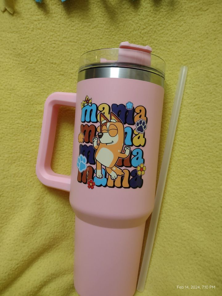 BlueyDad mama chilli heeler tumbler