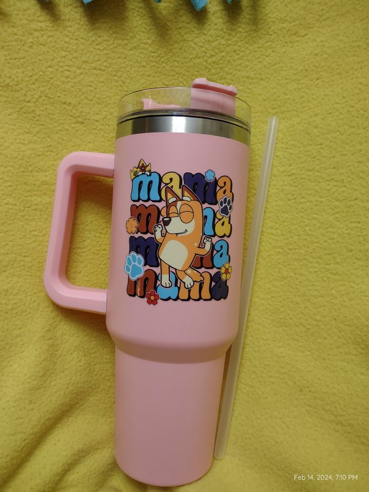 BlueyDad mama chilli heeler tumbler