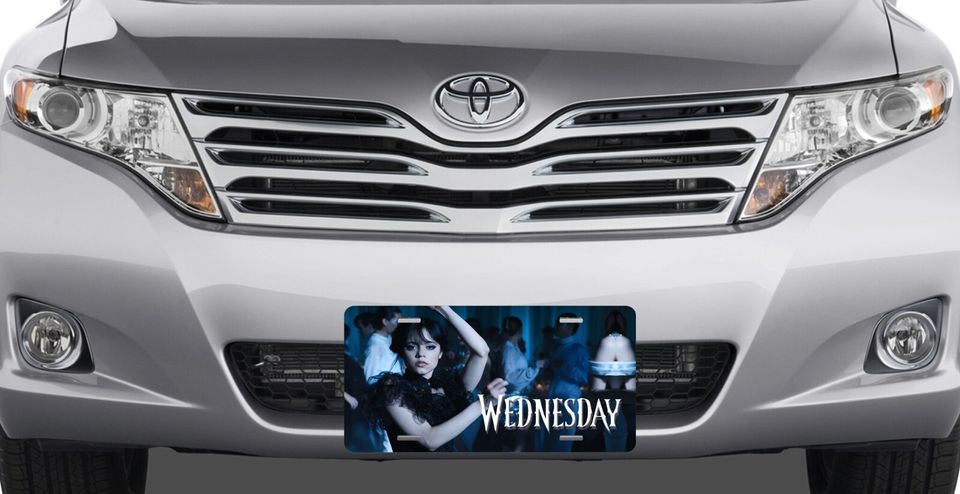 Wednesday Addams Dance License Plate