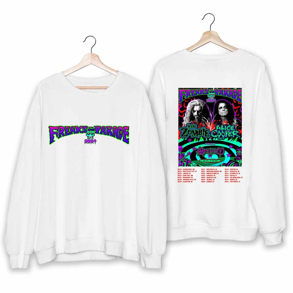 Rob Zombie and Alice Coopers 2024 Tour Shirt