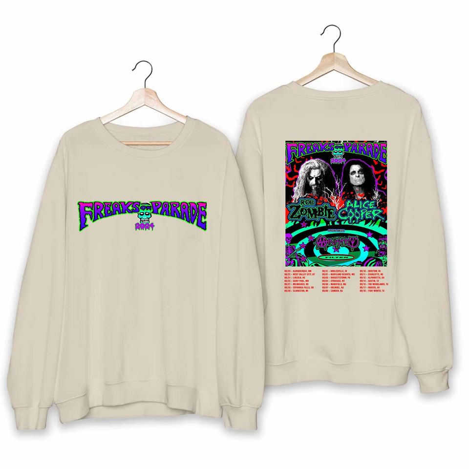 Rob Zombie and Alice Coopers 2024 Tour Shirt