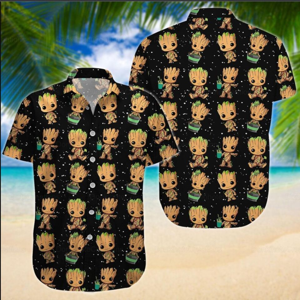 Groot Disney Summer Hawaiian