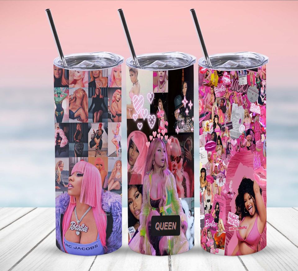 Nicki Minaj Tumbler with Lid and Straw