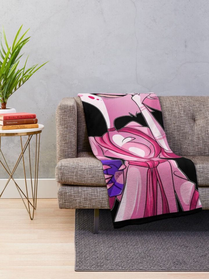 Angel Dust Hotel Blanket, Hazbin Hotel Fan Gift