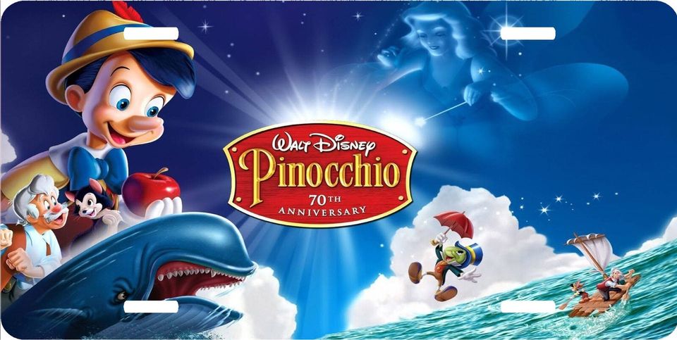Pinocchio Title Screen - Disney License Plate