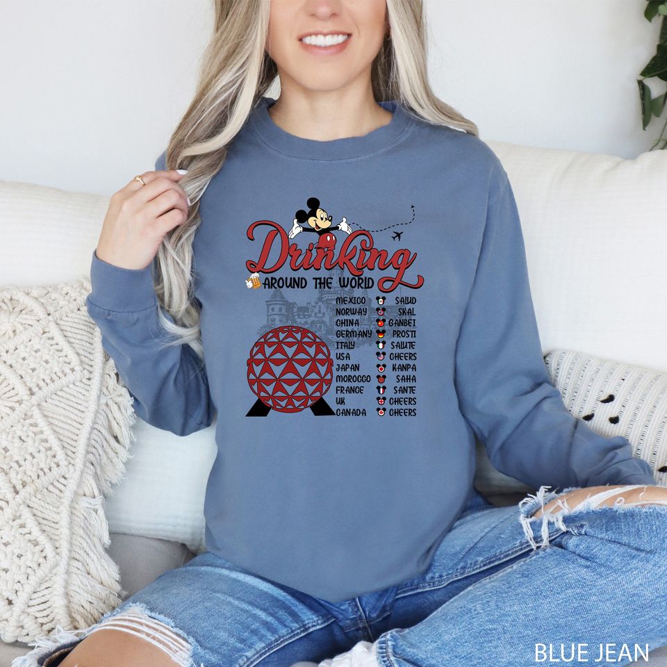 Epcot Drinking Around The World Shirt, Epcot Drink Shirt, Epcot Shirt