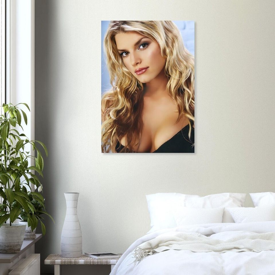 Jessica Simpson's Glamorous Portrait Poster