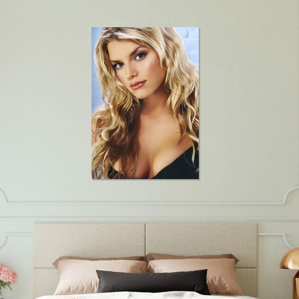 Jessica Simpson's Glamorous Portrait Poster