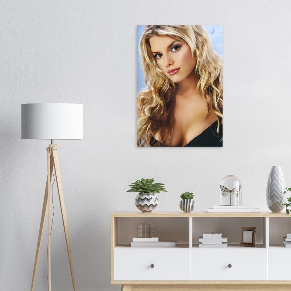 Jessica Simpson's Glamorous Portrait Poster