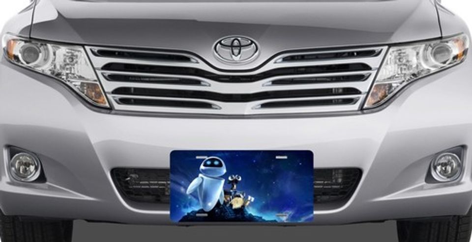 Disney WALL-E & Eva Car License Plate