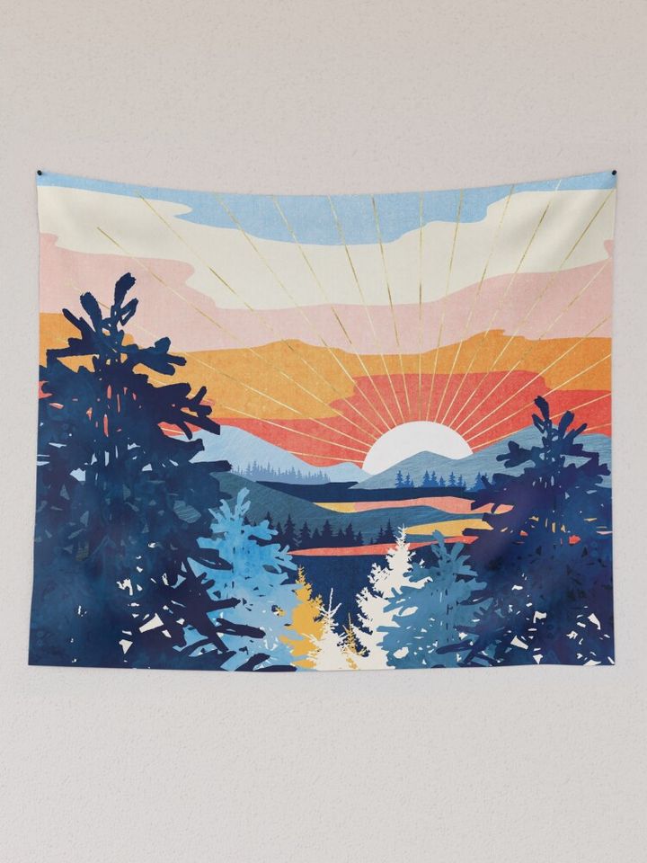 Sunset Lake Tapestry