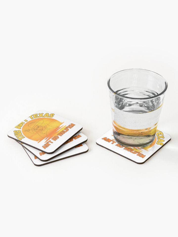 LINEAR WOMAN TEXAS SUNSET Coasters