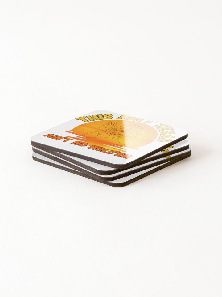 LINEAR WOMAN TEXAS SUNSET Coasters