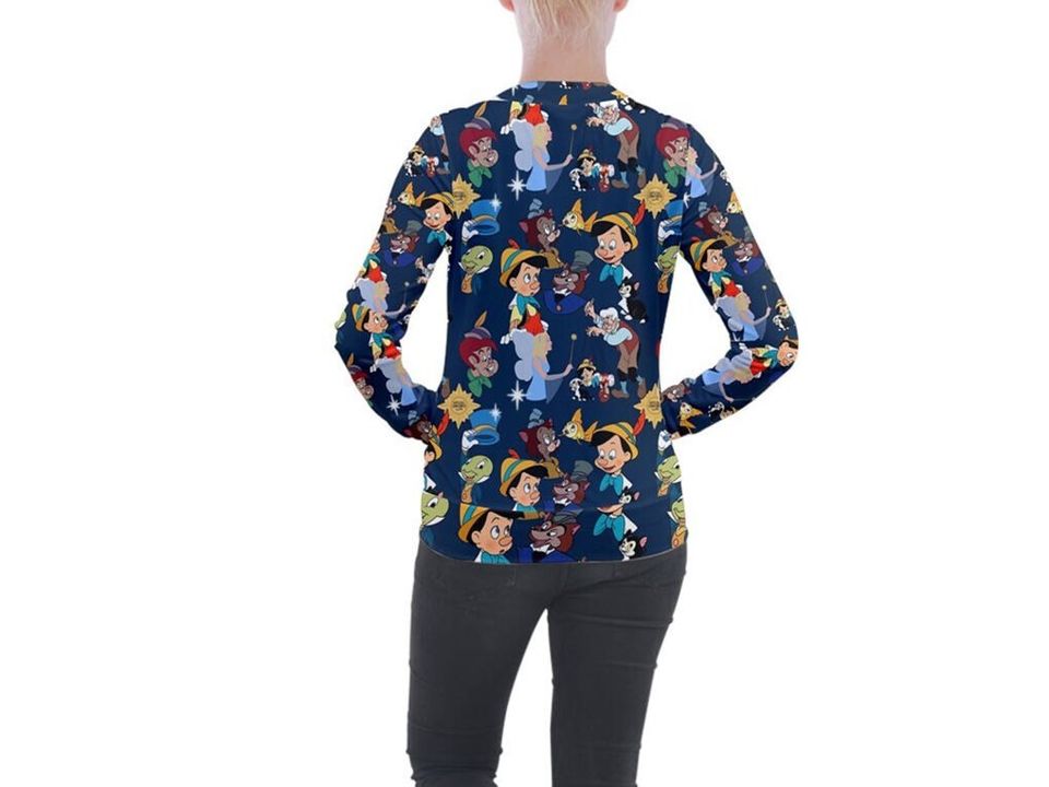 Pinocchio Jacket | Pinocchio Zip-up Jacket | Disney Nurse Jacket