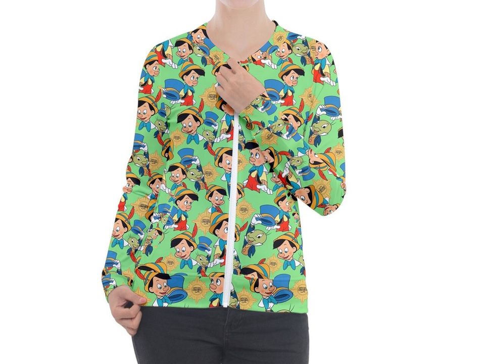 Pinocchio Light Jacket | Pinocchio Zip-up Jacket | Disney Nurse Jacket