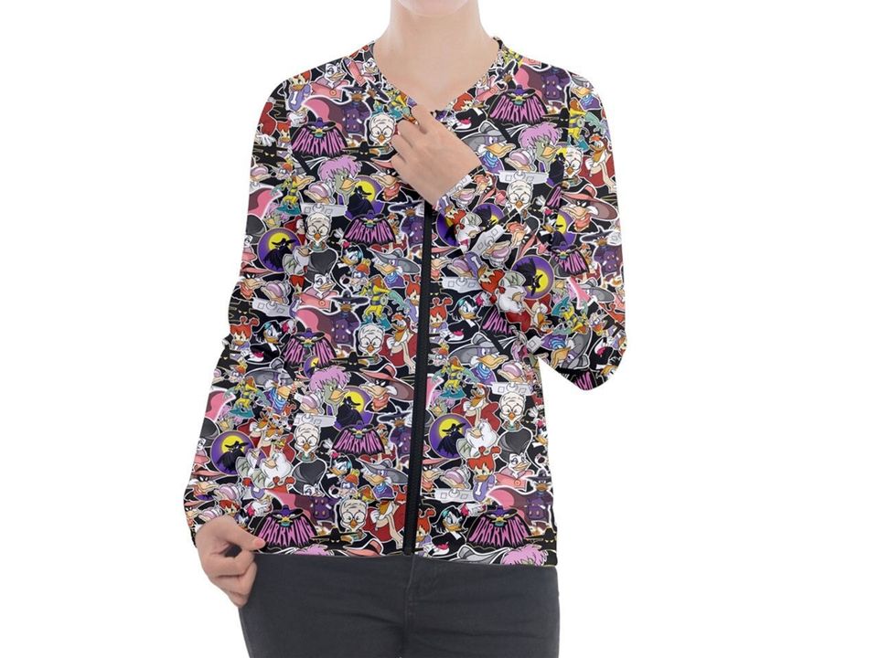 Darkwing Duck Light Jacket | Darkwing Duck Zip-up Jacket, Disney Jacket