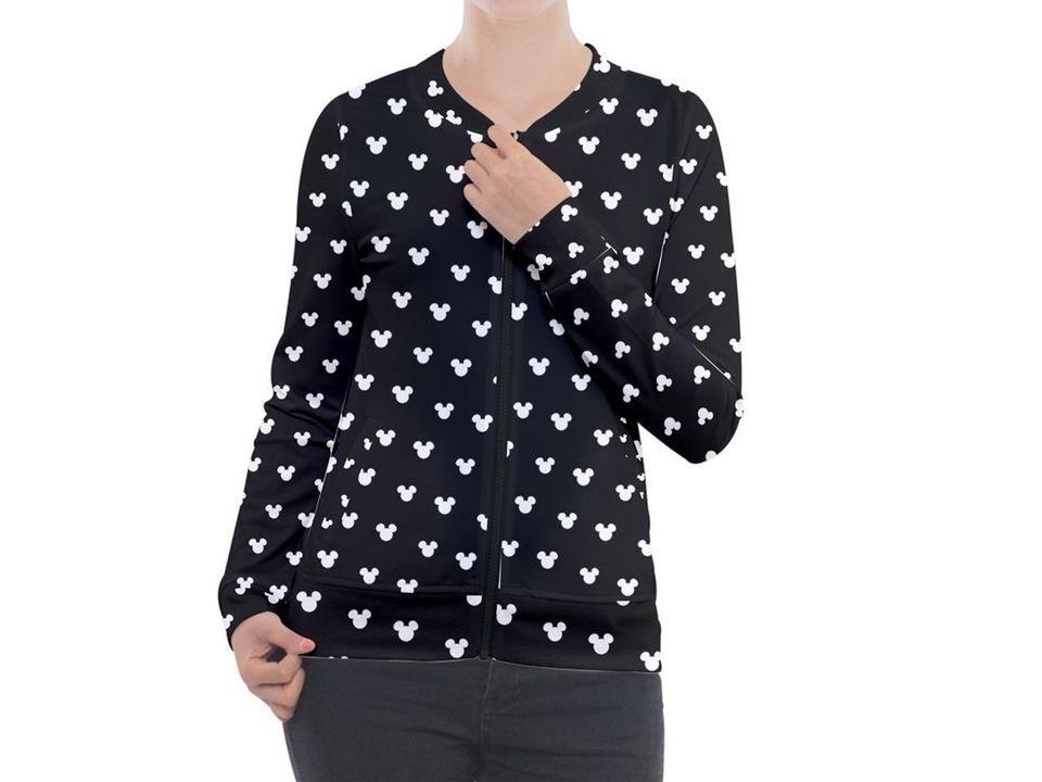 Mickey Mouse Jacket | Mickey Mouse Zip-up Jacket | Disney Scrub Jacket