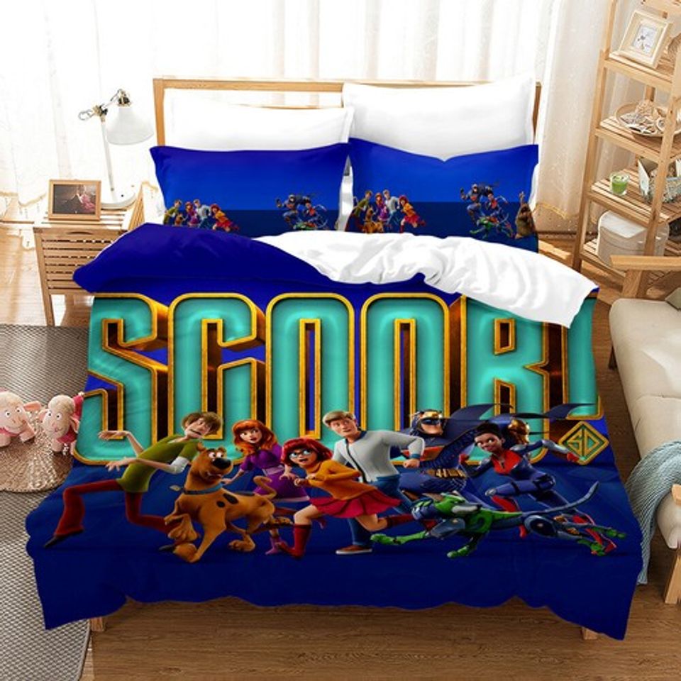 Scooby-Doo Dog Doona Duvet Cover Pillowcase Bedding Set