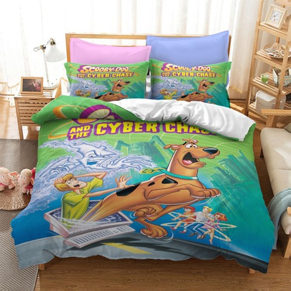 Scooby-Doo Dog Doona Duvet Cover Pillowcase Bedding Set