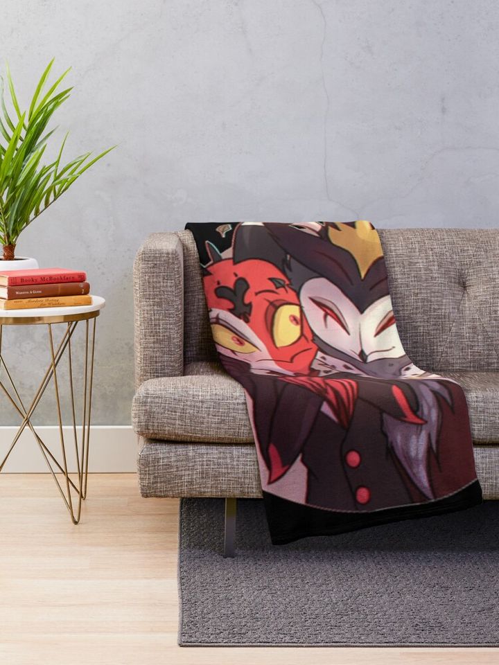 Blitzo And Stolas Hazbin Hotel Blanket, Hazbin Hotel Fan Gift