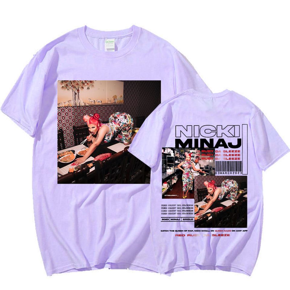 Rapper Nicki Minaj Music Album Red Ruby Da Sleeze T Shirt