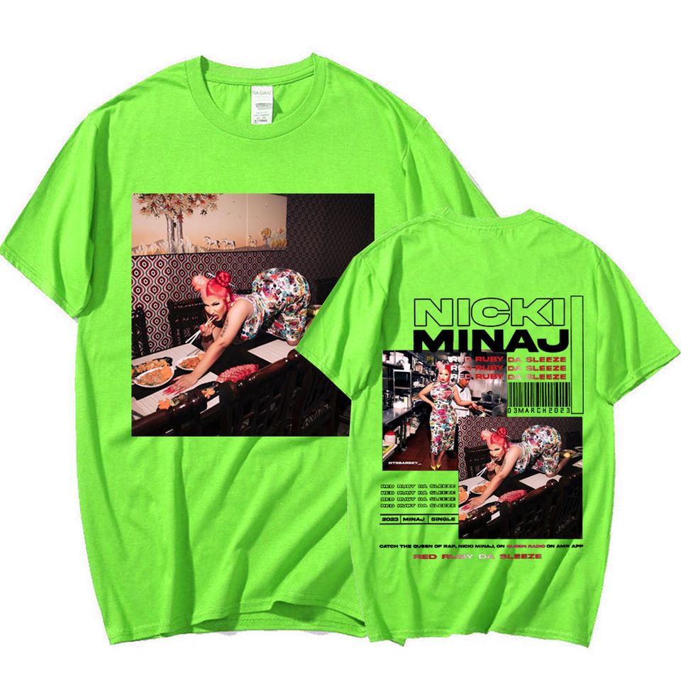 Rapper Nicki Minaj Music Album Red Ruby Da Sleeze T Shirt