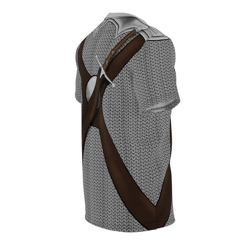 Light grey DND Shirt, Fighter, Dungeons and Dragons