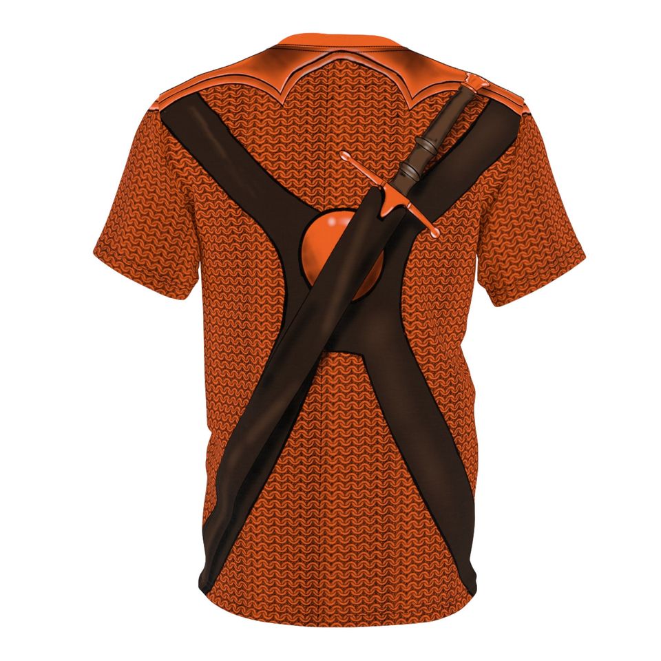 Orange DND Shirt, Fighter, Dungeons and Dragons