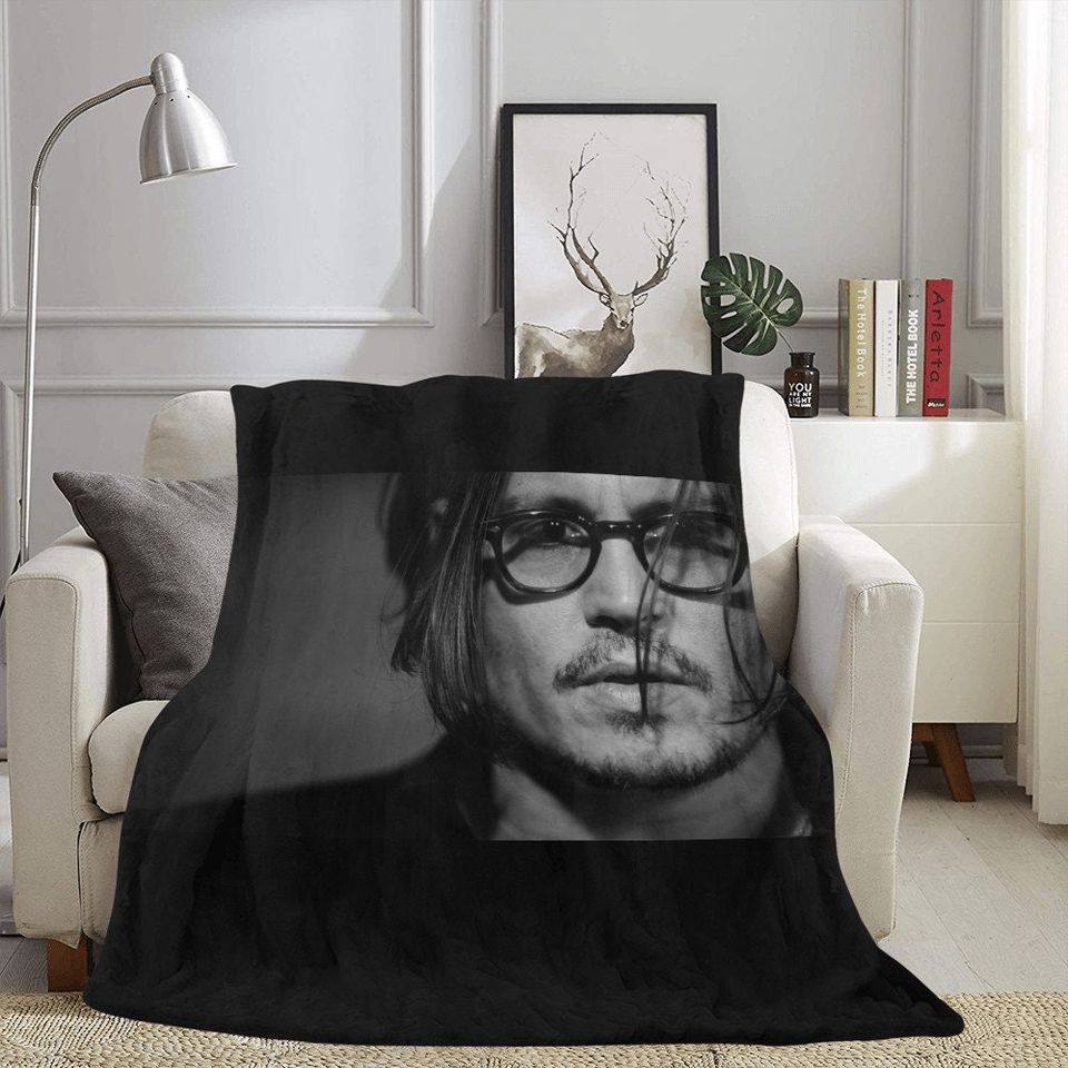Johnny Depp Fleece Blanket