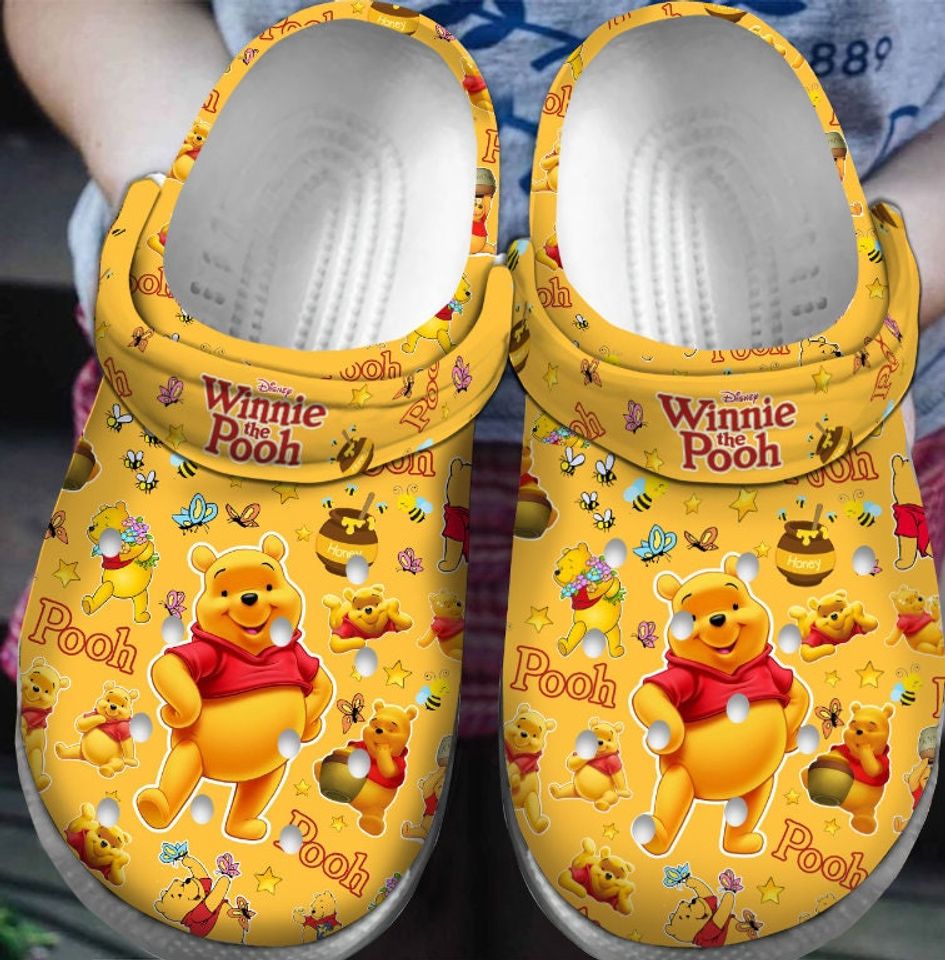 Custom Winnie The Pooh Cartoon Clogs