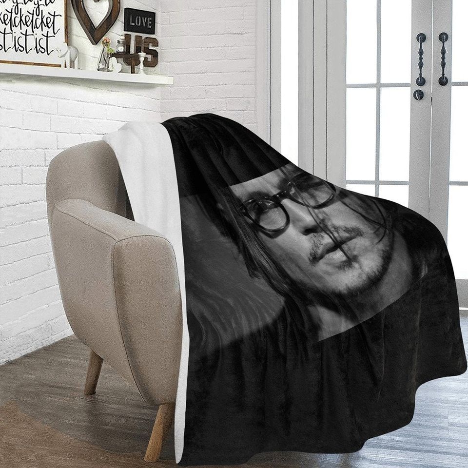 Johnny Depp Fleece Blanket