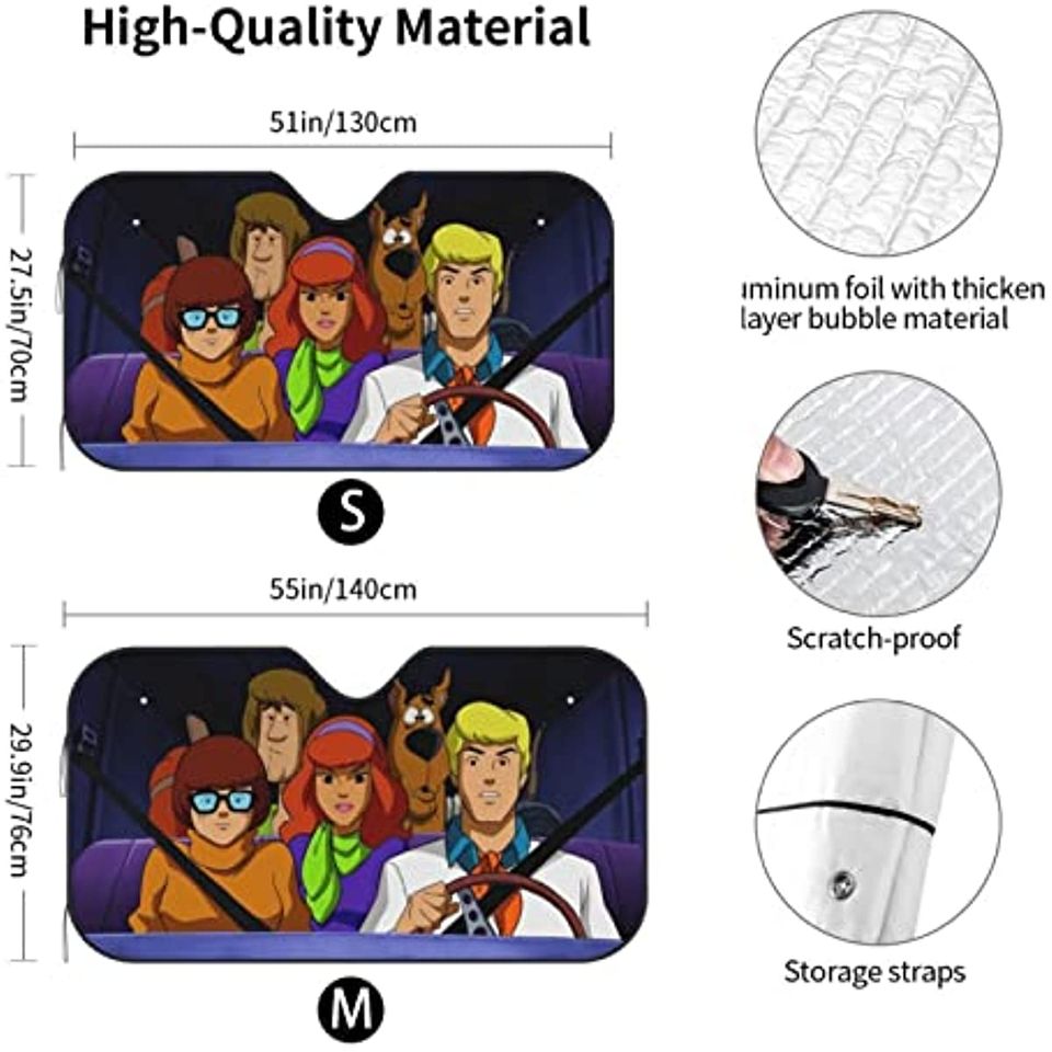 Mioage Funny Cartoon Car Sunshade Front Windshield Sun Shade