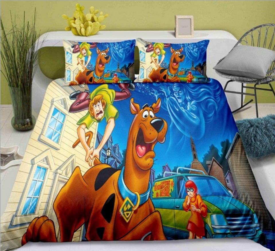 Scooby Doo Bedding Set Christmas Gift Quilt Cover Duvet Cover Pillowcase