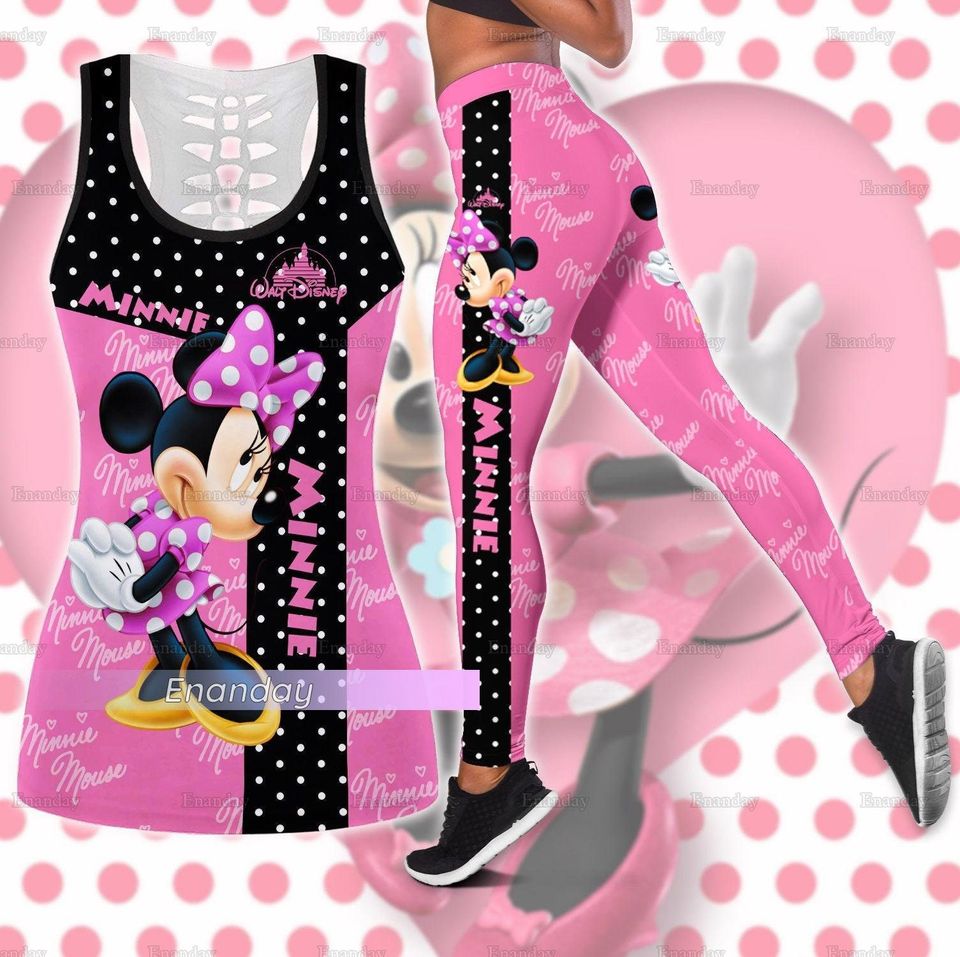 Cute Minnie Tanktop, Minnie Mouse Tank Top, Disney Minnie Leggings