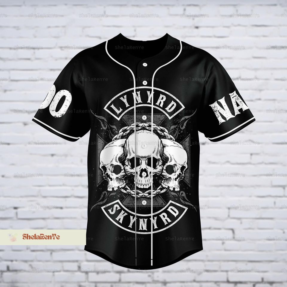 Lynyrd Skynyrd Jersey, Custom , Lynyrd Skynyrd Fan Baseball Jersey