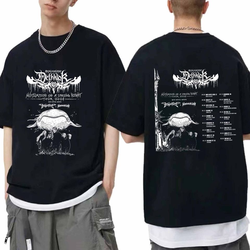 Dethklok Mutilation on a Spring Night 2024 Tour Shirt