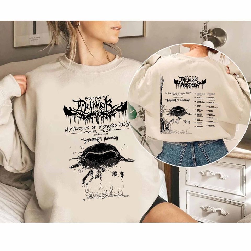 Dethklok Mutilation on a Spring Night 2024 Tour Shirt