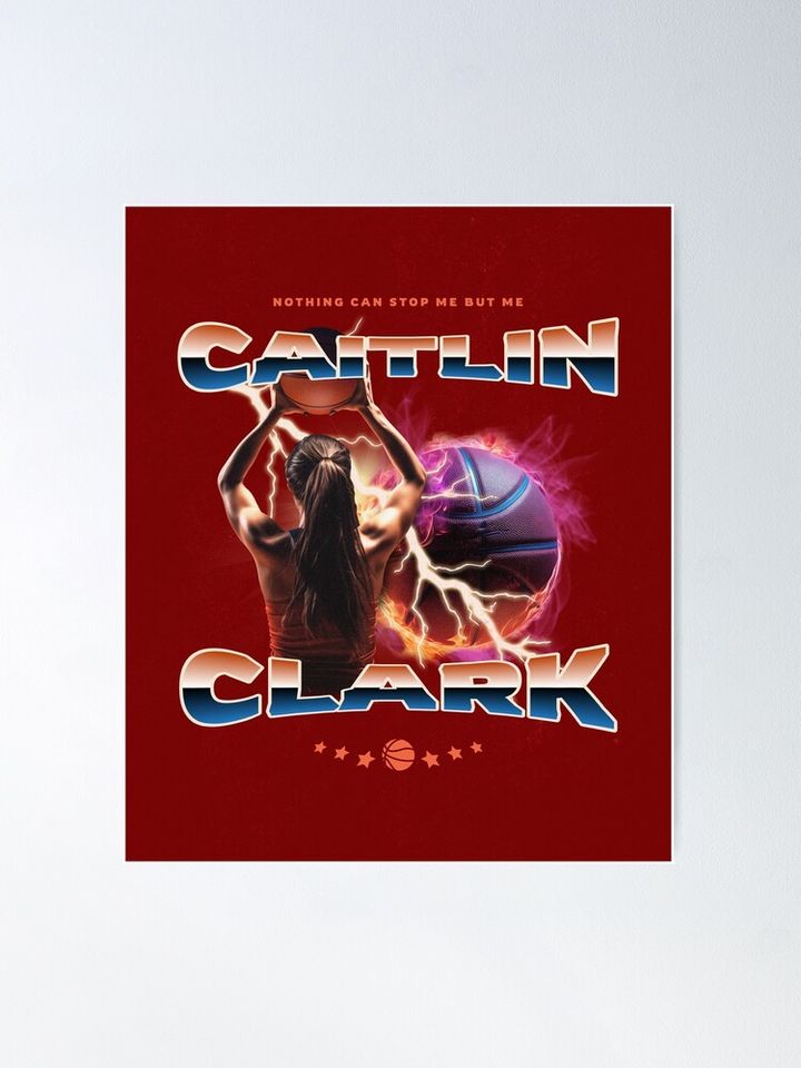 Caitlin Clark Poster, Caitlin Clark Baseball Poster