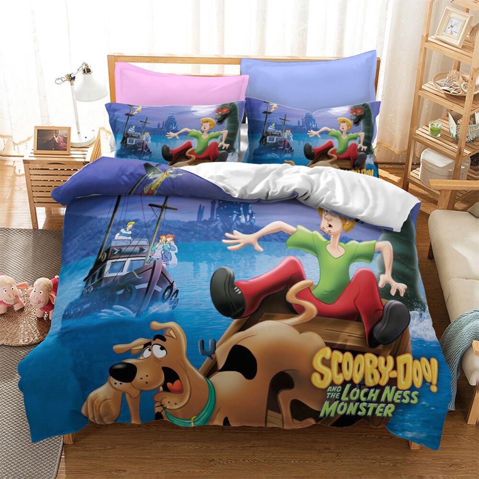 Scooby-Doo Dog Doona Duvet Cover Pillowcase Bedding Set